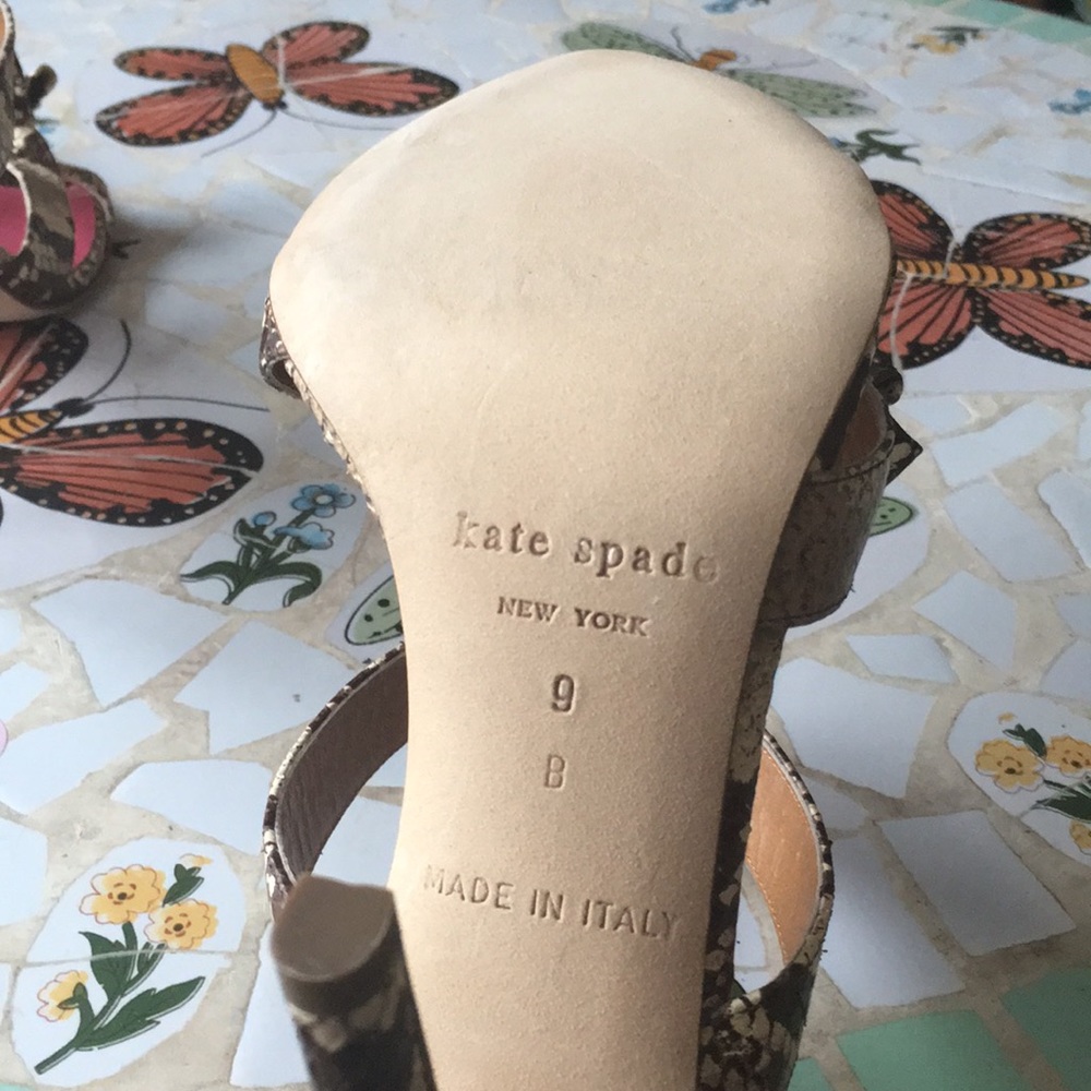 Kate Spade Python Print Leather Heels - image 6